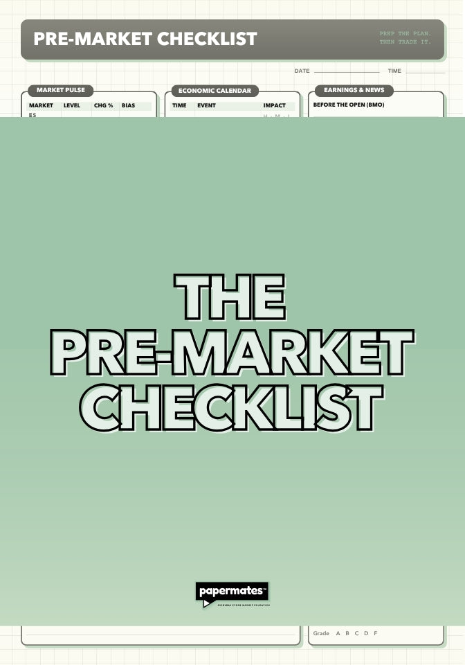 Pre-Market Checklist Downloadable
